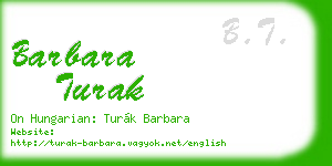 barbara turak business card